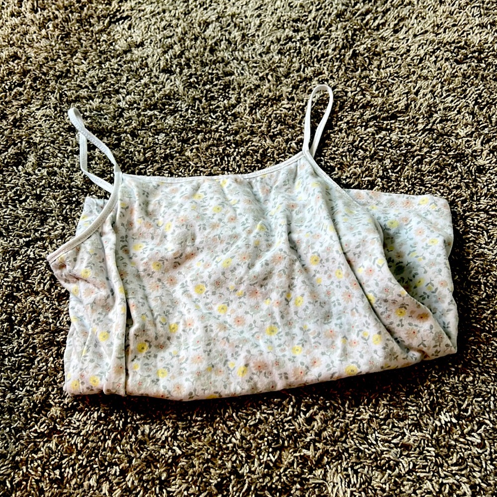 Kids tank top size small built in bra